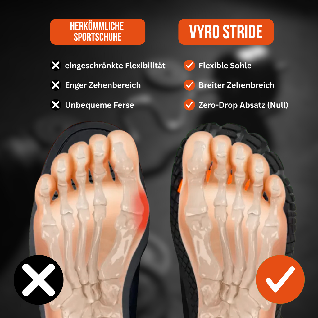 VYRO Stride - Gesunde & rutschfeste Sport-Barfußschuhe (Unisex)