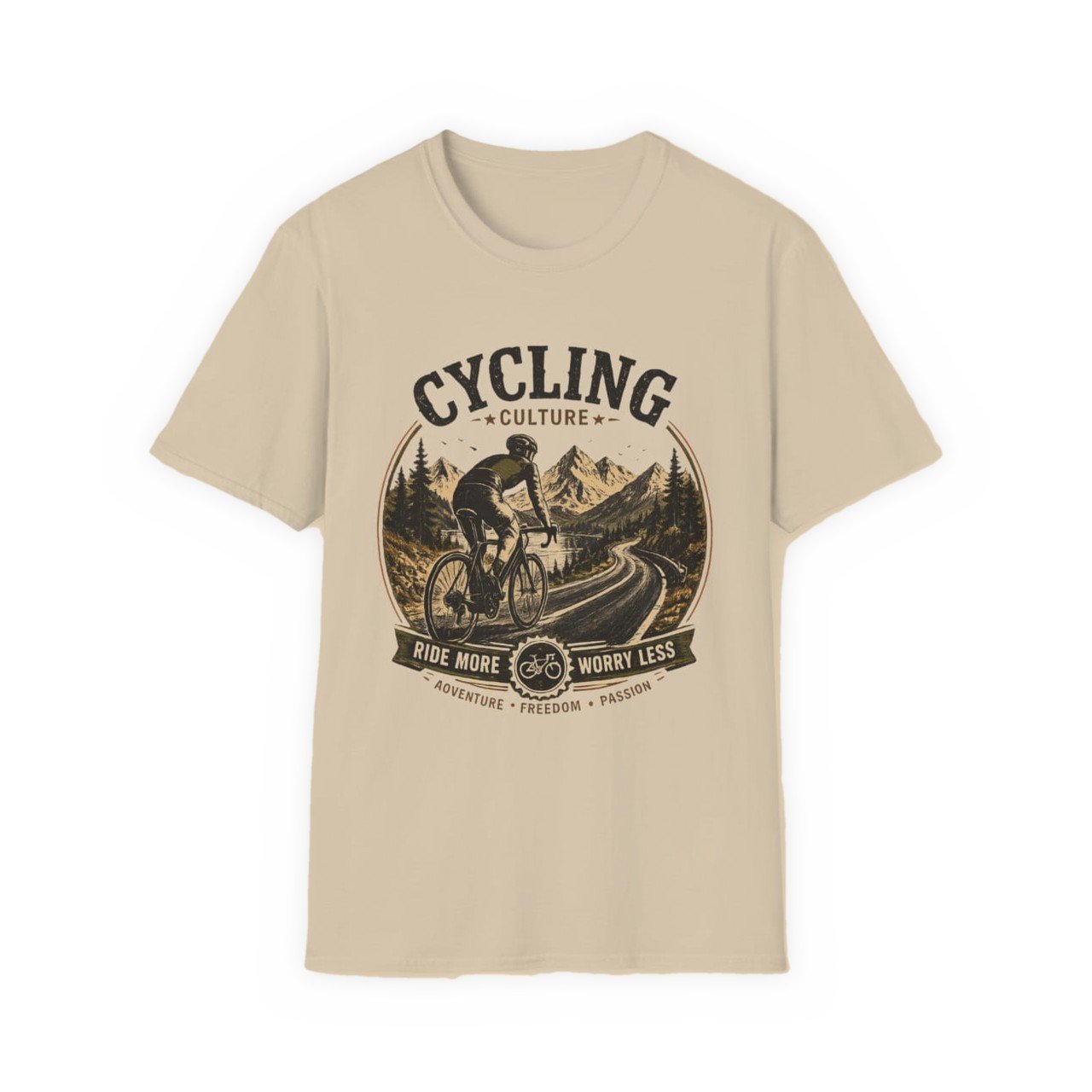 vyro-cycling-culture-tee-sand-front Cycling Culture Tee – Sand - Image 1