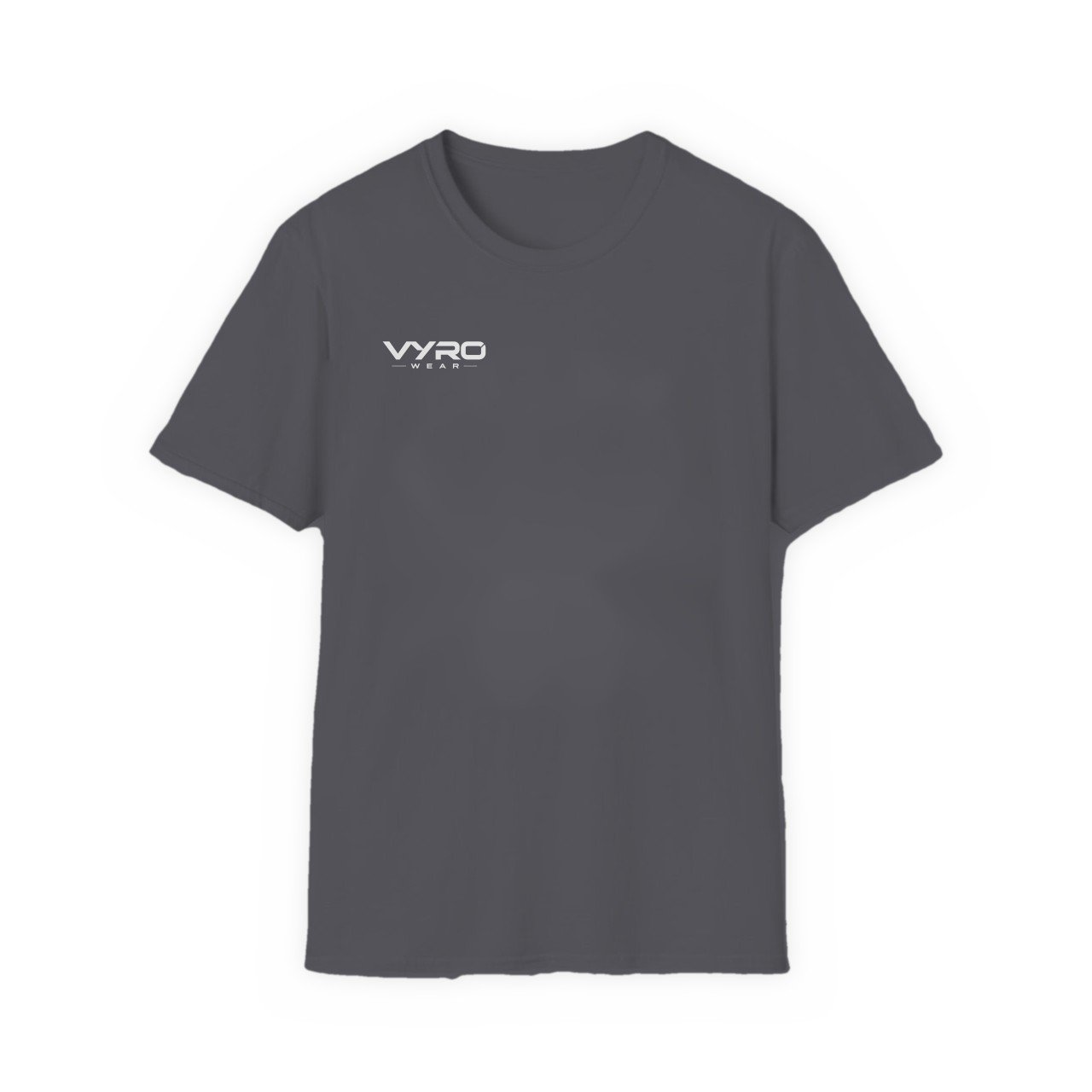 vyro-essential-tee-charcoal-front VYRO Essential Tee – Charcoal - Image 1