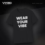 Wear Your Vibe Tee – Black - Image 3